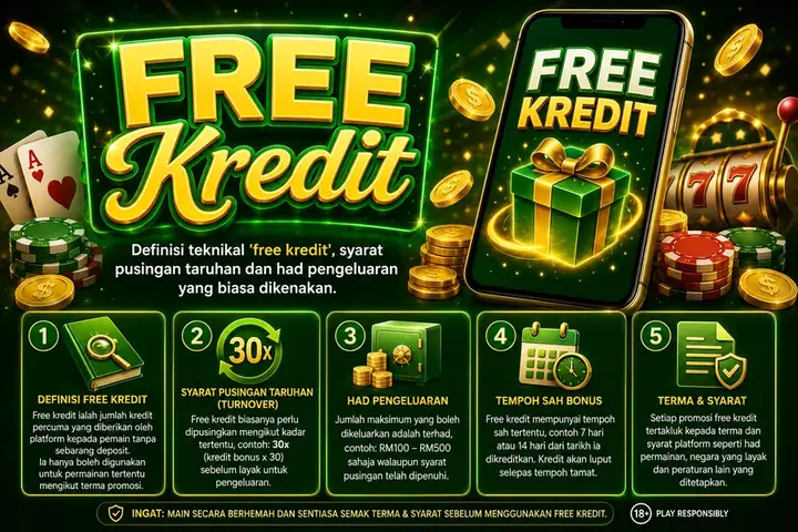 Ilustrasi promosi free kredit (kredit percuma tanpa deposit)