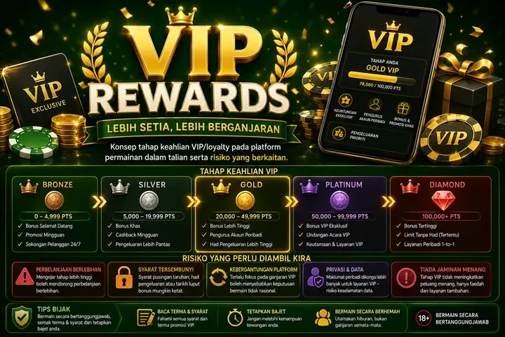 Ilustrasi program ganjaran VIP dan loyalty
